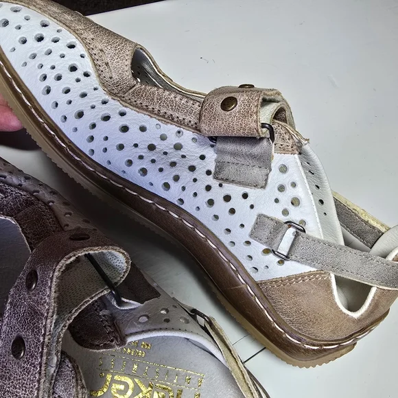 RIEKER Women's Celia Stone Beige Antistress Shoes Excellent condition Size 37 - Picture 3 of 12
